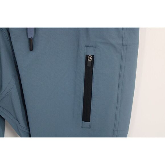SKY MANUFACTURING BLUE NYLON STRETCH HIKING JOGGING PANTS SIZE M NWT SAMPLE - Picture 3 of 9